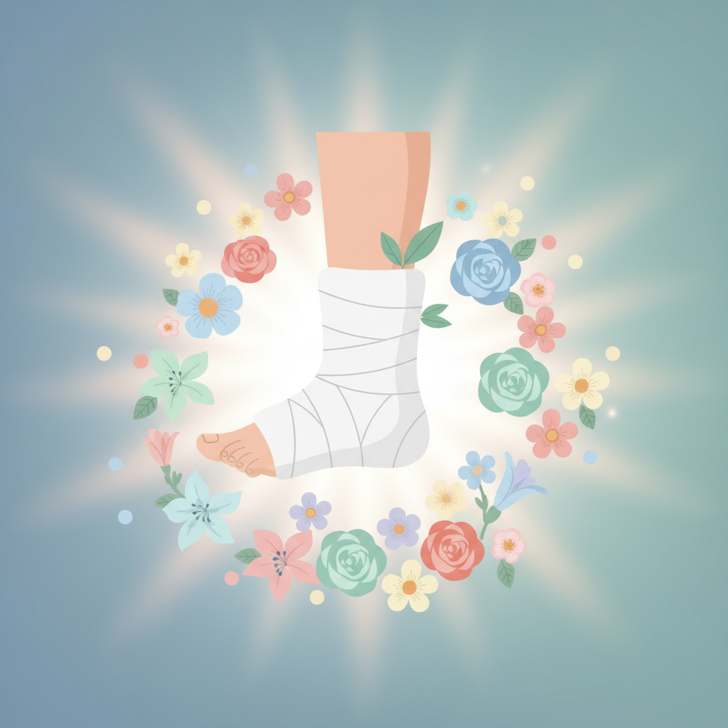 RM ankle injury recovery supporting image enhancing visual flow