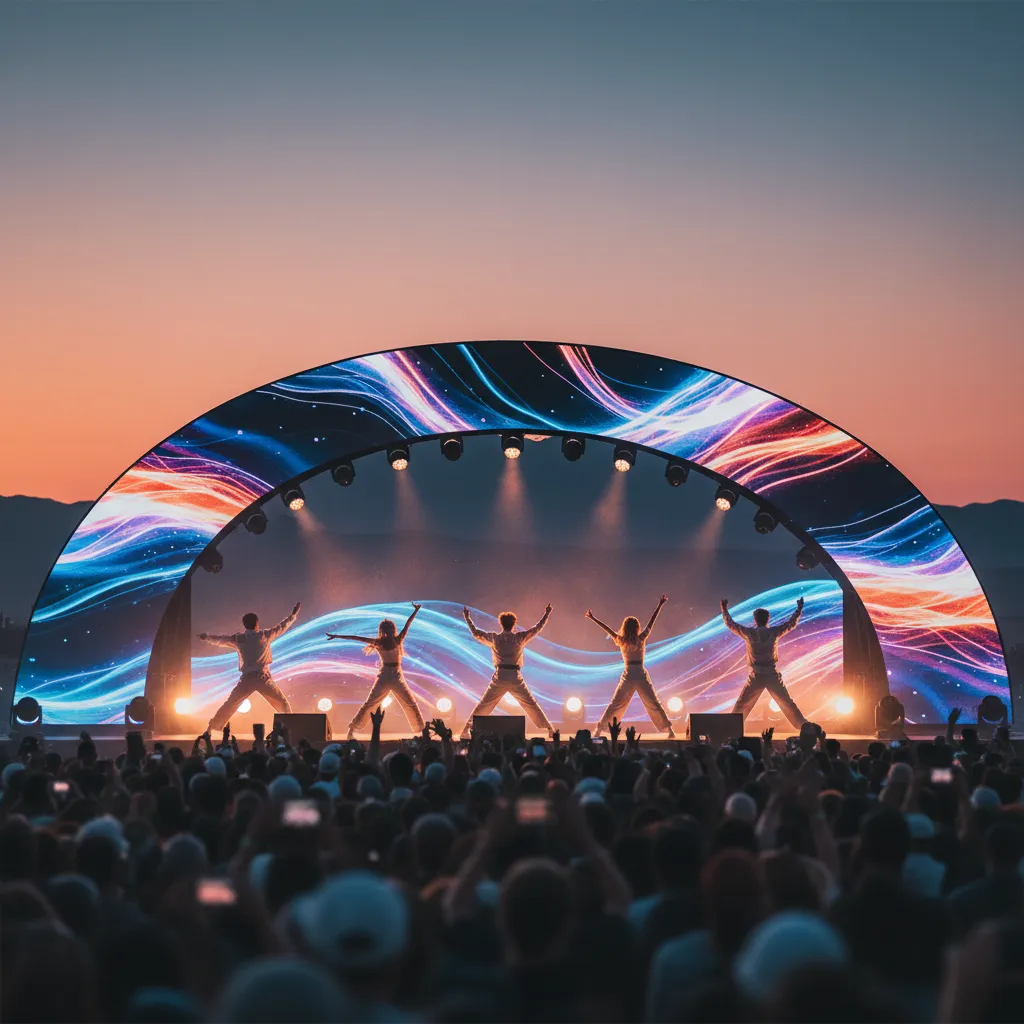 Big Bang's Coachella return silhouette stage view