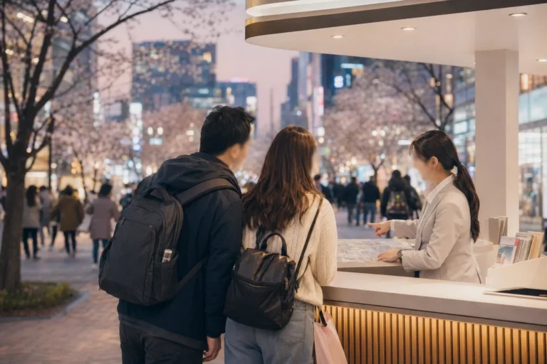 Visitors at a modern Seoul hospitality hub during Seoul Hospitality Week 2026.