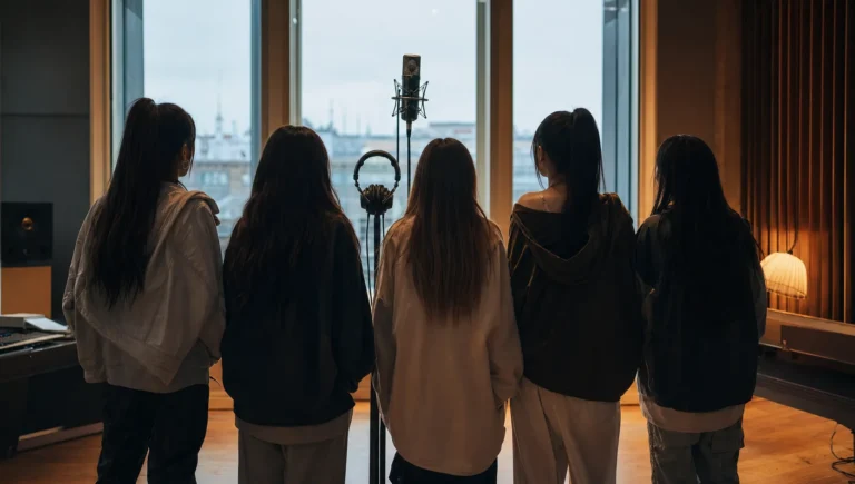 NewJeans Copenhagen Recording ADOR pre-production work stage concept