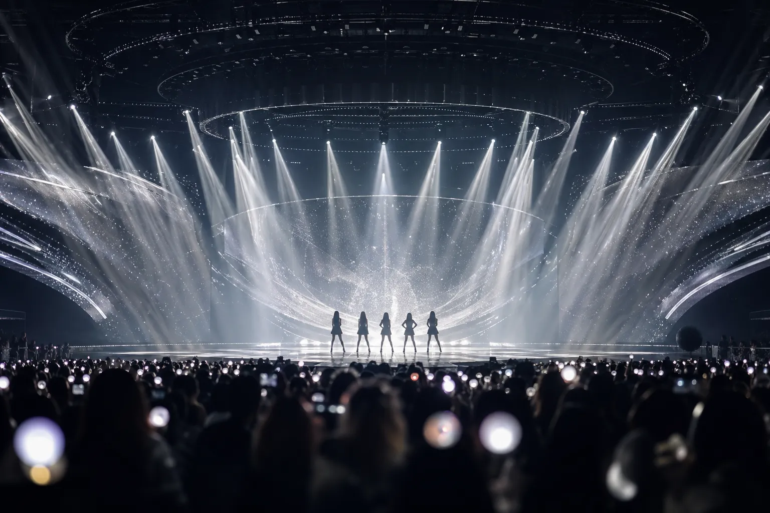 LE SSERAFIM PUREFLOW World Tour opening at Inspire Arena Incheon stage concept