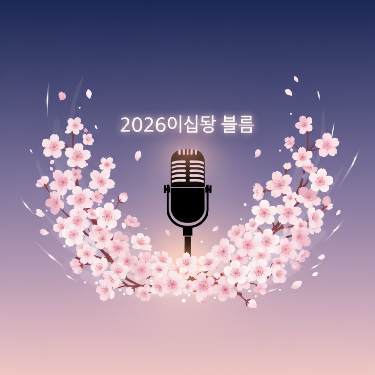 Thumbnail showing microphone silhouette with blooming flowers and Korean text for Jimin's 2026 Bloom single.