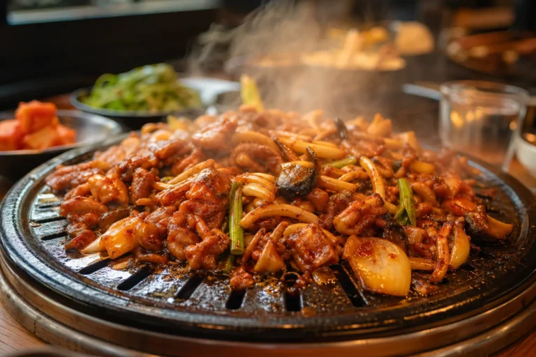 Seongsu Daeseongjip beoseot jumulleok mushroom chicken stir fry