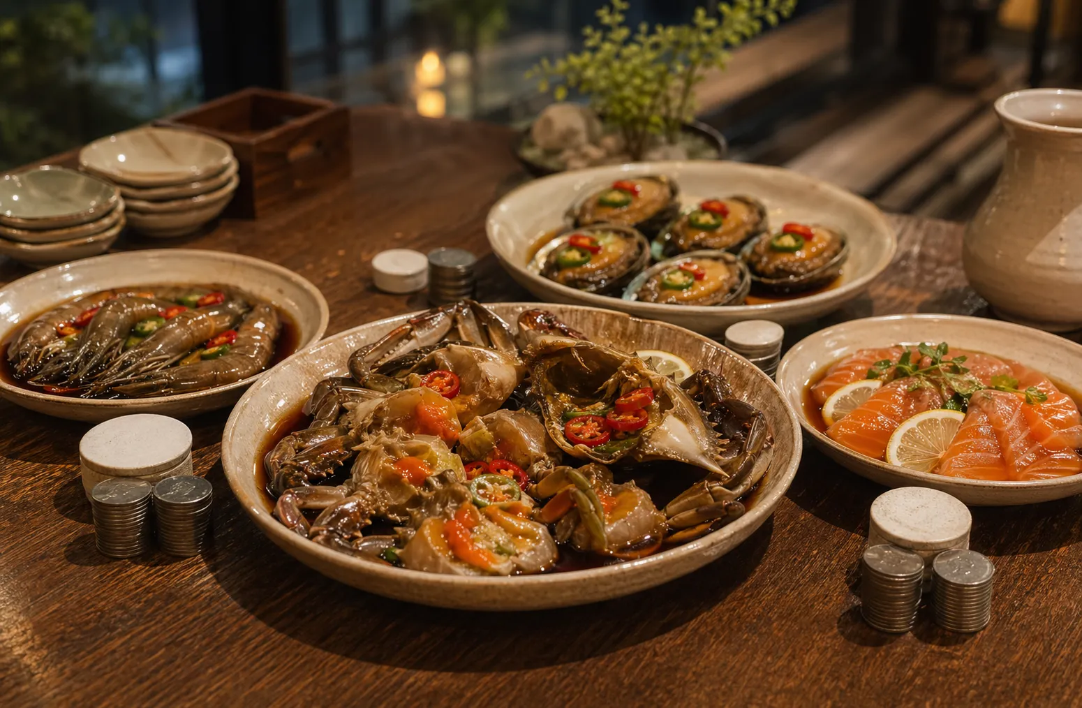 Haeseol Seongsu ganjang gejang prices crab shrimp salmon abalone sets