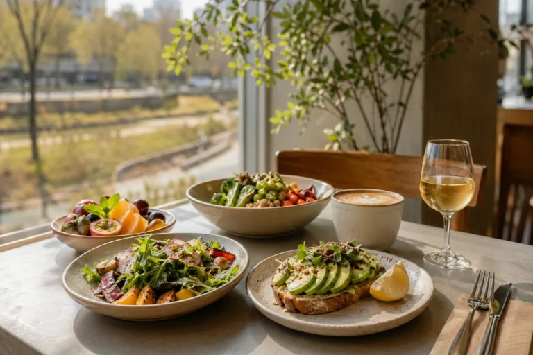 Yangjaecheon Vegan Brunch Guide Flat O plant-forward cafe street appeal