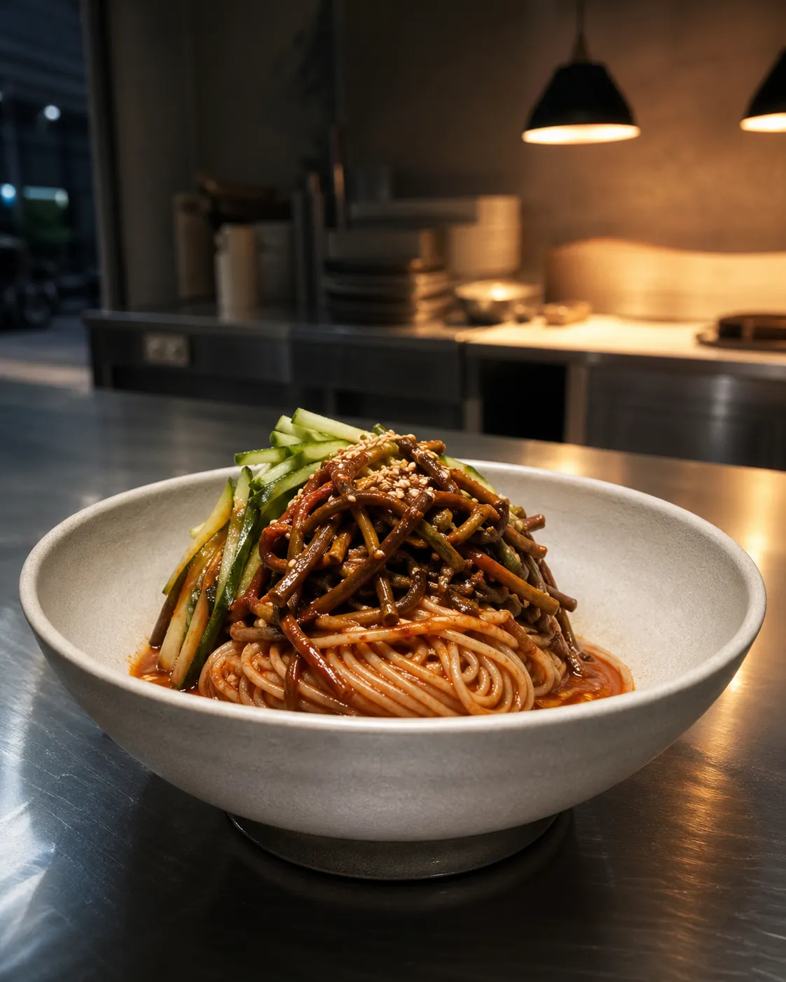 Gosari Express Sindang vegan Korean noodles Michelin Green Star buzz