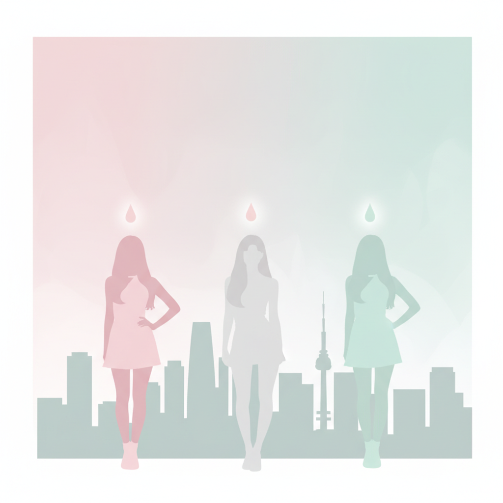 Thumbnail showing Baby DONT Cry group silhouette with teardrop accents over a simple Seoul skyline