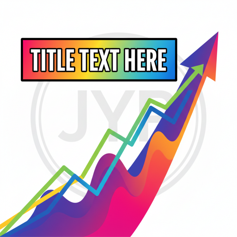 Thumbnail showing financial growth chart combined with music waveform, representing JYP Entertainment's record projections driven by Stray Kids' new single anticipation