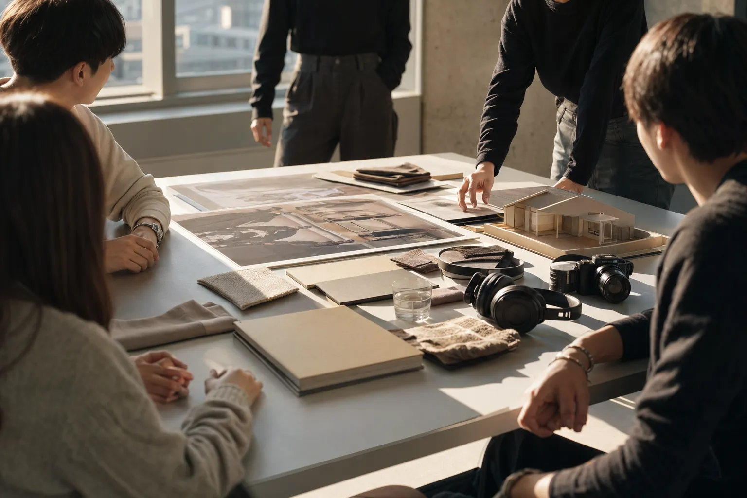 K-pop preproduction meeting scene suggesting a new musical direction and Denmark connection