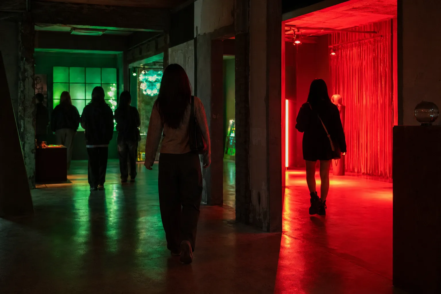Airbnb CORTIS Green vs Red pop-up in Seongsu-dong Seoul concept