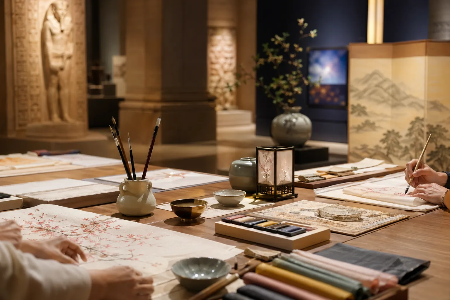 카이로 한국문화주간 행사 exhibitions and workshops Cairo venue concept