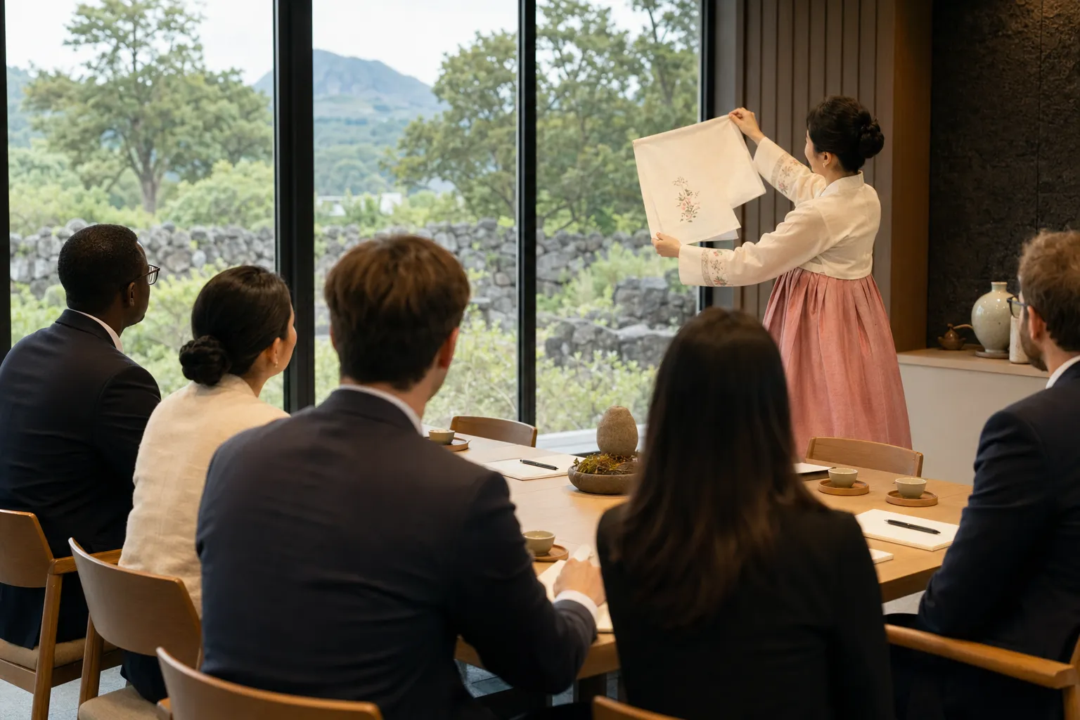 Jeju foreign diplomats Korean language culture training concept