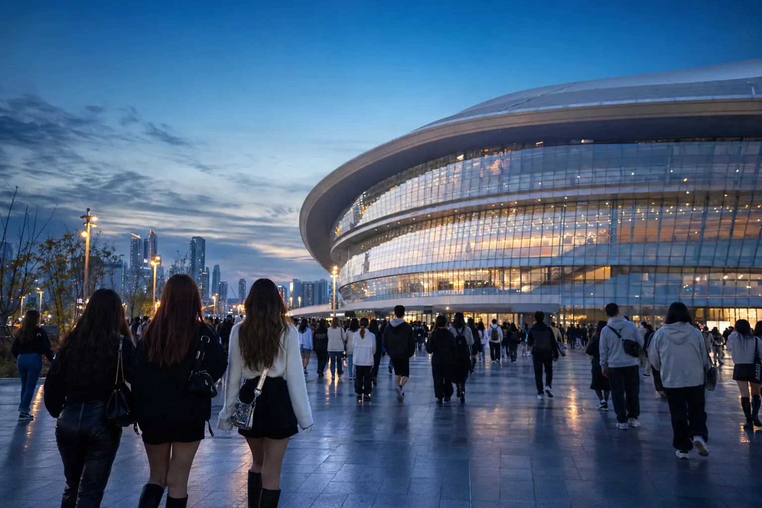 LE SSERAFIM at Inspire Arena Incheon PUREFLOW tour city atmosphere