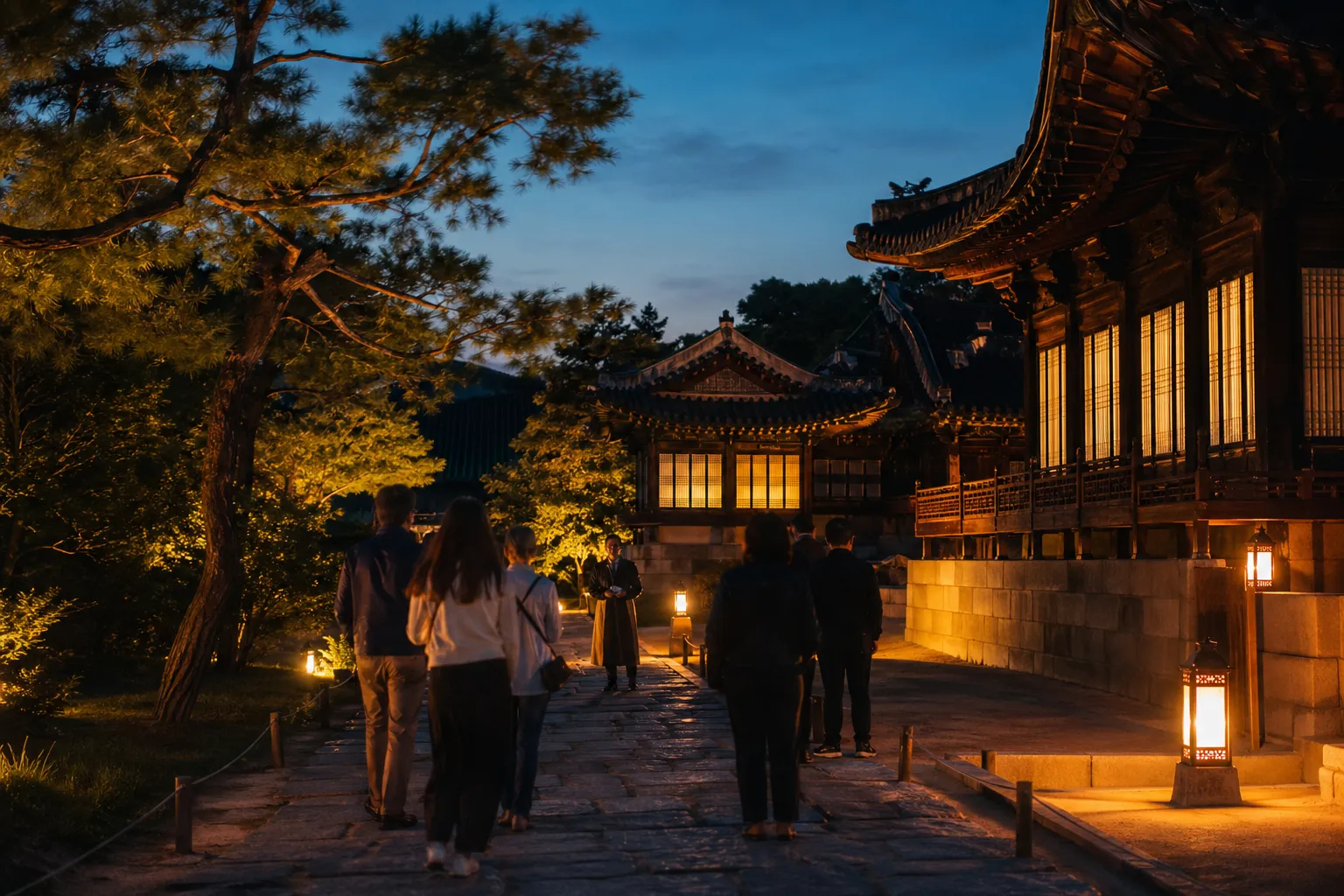 Changdeokgung English guided night tour route highlights Seoul
