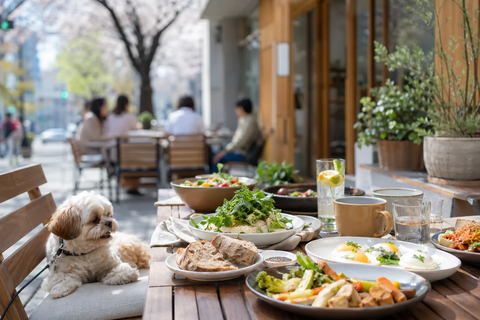 Flat O Yangjaecheon vegan brunch cafe street Seoul