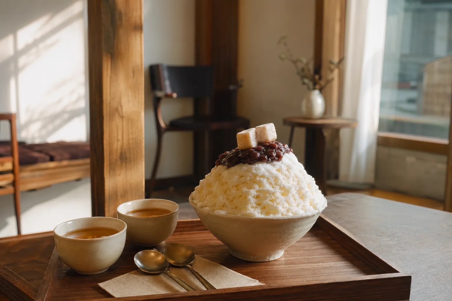 Soseolwon Mangwon snowflake bingsu converted-house cafe setting