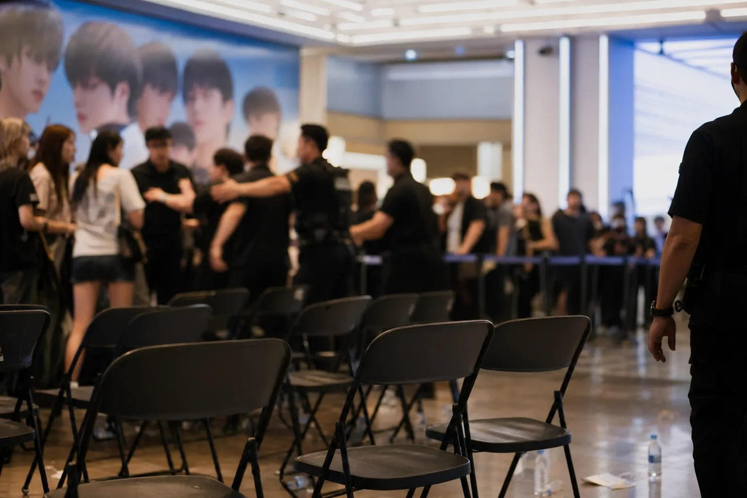 Stray Kids Pop-Up Assault Seoul pop-up event security incident concept