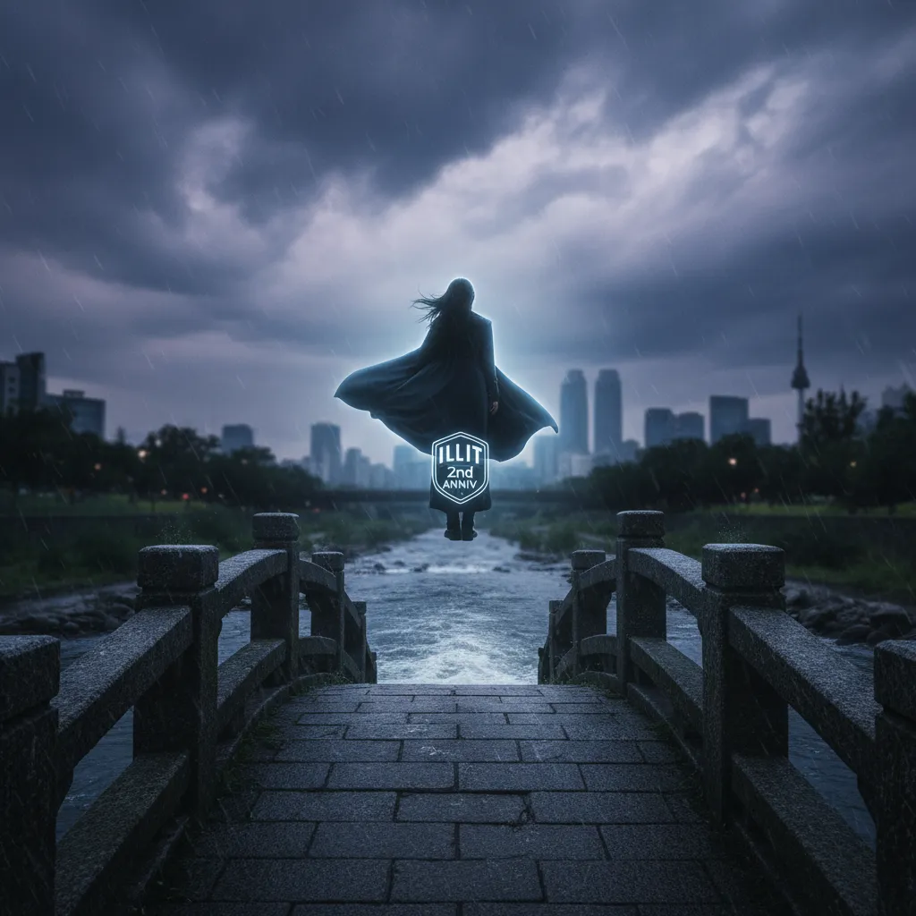 Content image of a figure on a bridge resisting strong wind and stormy weather, symbolizing steadfastness amid dispute