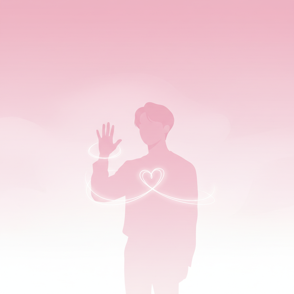 BTS is Back! A Magical Night with Jimin and the Group at Gwanghwamun Square 2 Silhouette of a figure with a heart‑shaped light trail representing Jimin's emotions.