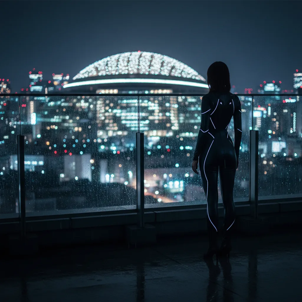 Illustration of Kim Chae‑won’s Tokyo Dome reflections for LE SSERAFIM April comeback.