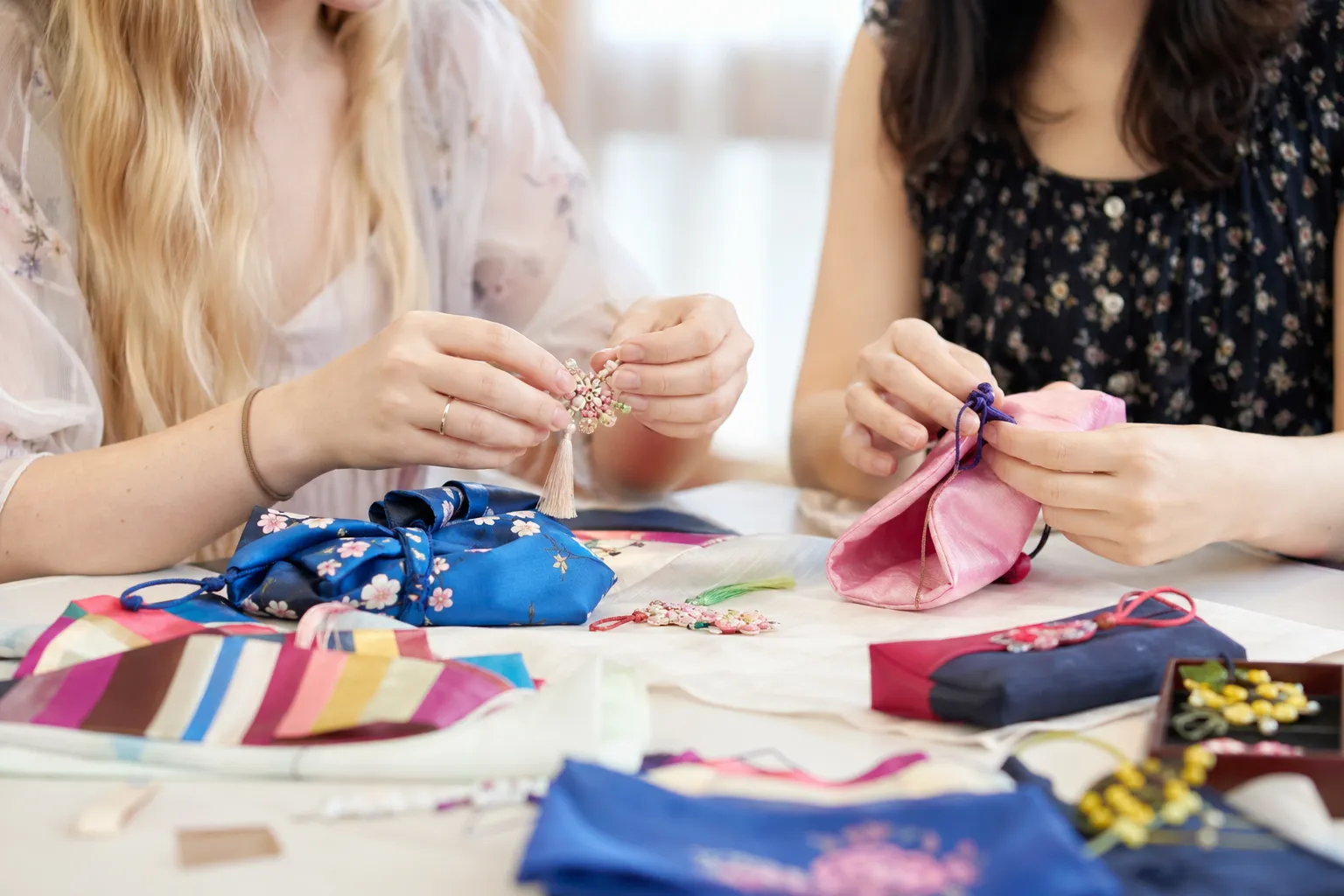 Visitors participating in a Korean cultural activity during Seoul Welcome Week 2026.