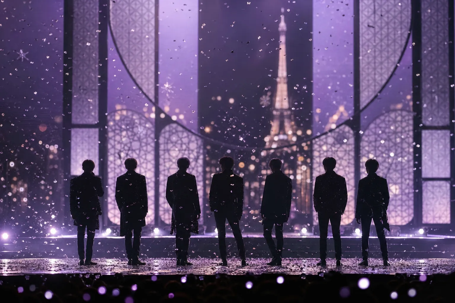 BTS ARIRANG platinum certification in France concert concept