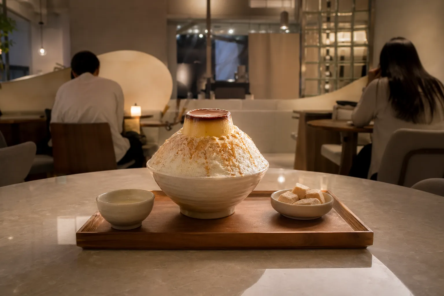 Gonggan Gap Pudding Bingsu 14,200 won Seoul cafe trend