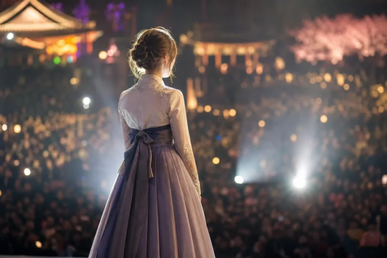 Ukrainian Student Lina Named Chunhyang Mi as Global Contest Result Draws Debate stage concept