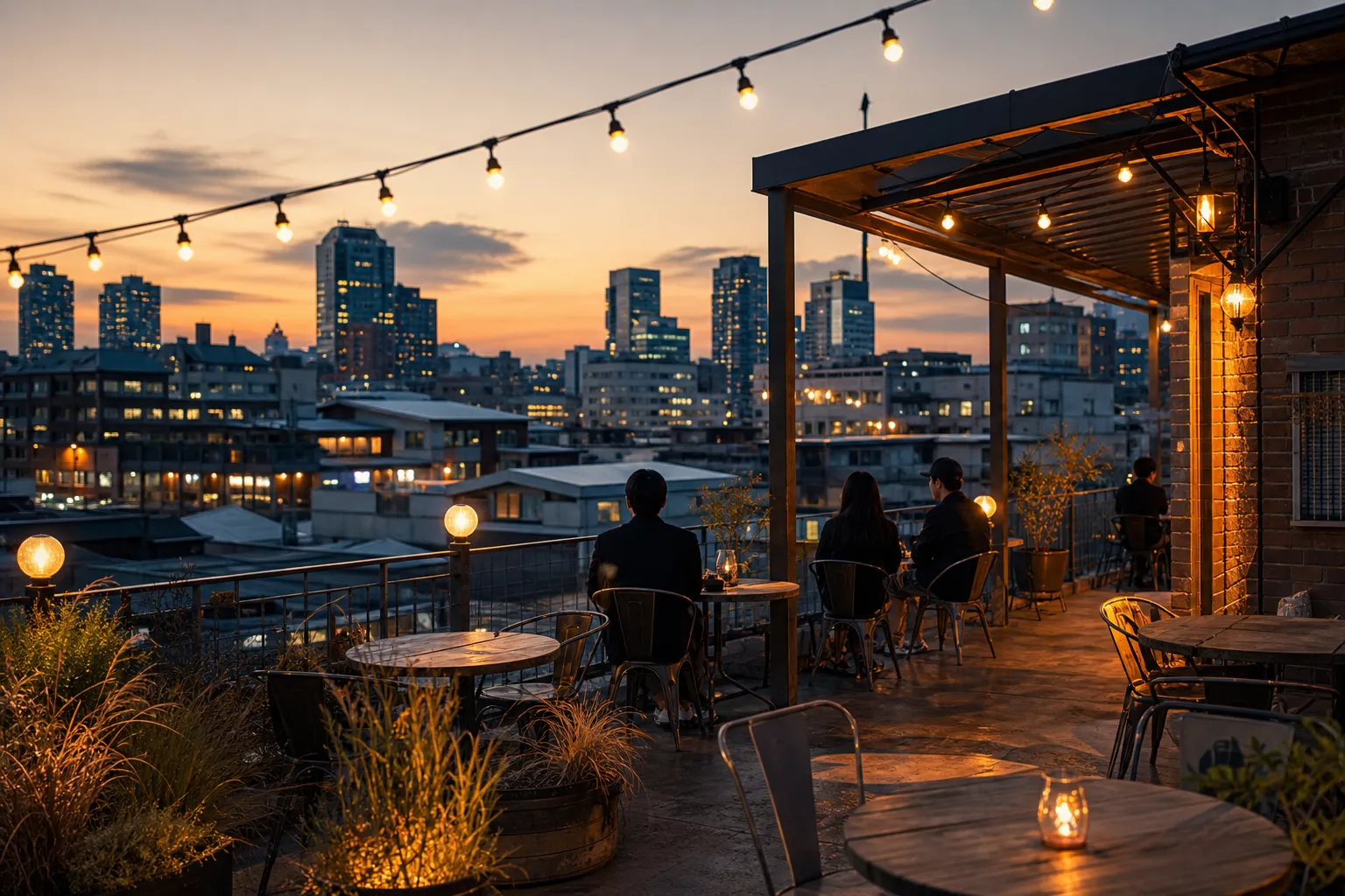 Mullae Baekya Rooftop cafe above Mullae Art Village Seoul