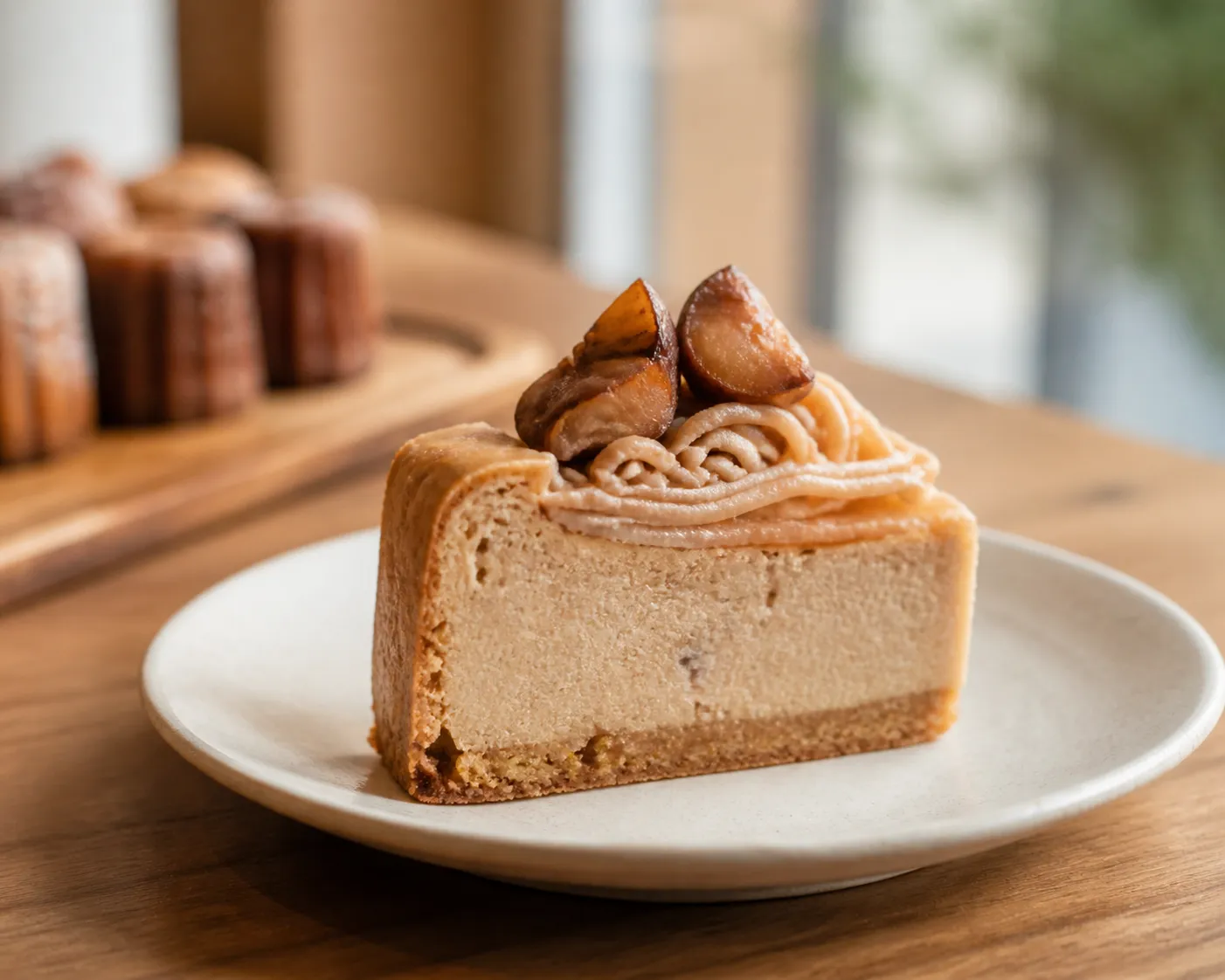 Guhwangjakmul chestnut cheesecake Mangwon Seoul dessert cafe