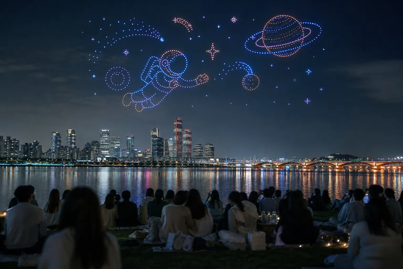Jamsil Hangang Park Drone Show Guide Star Wars Seoul Drone Show on May 5 stage concept