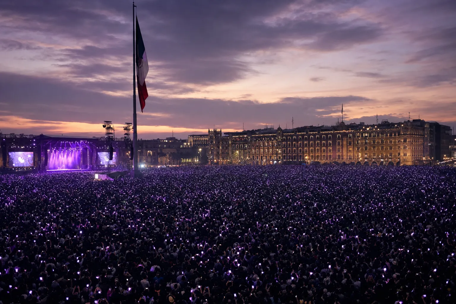 BTS Mexico: 50,000 Fans Gather at Zócalo for National Palace Greeting