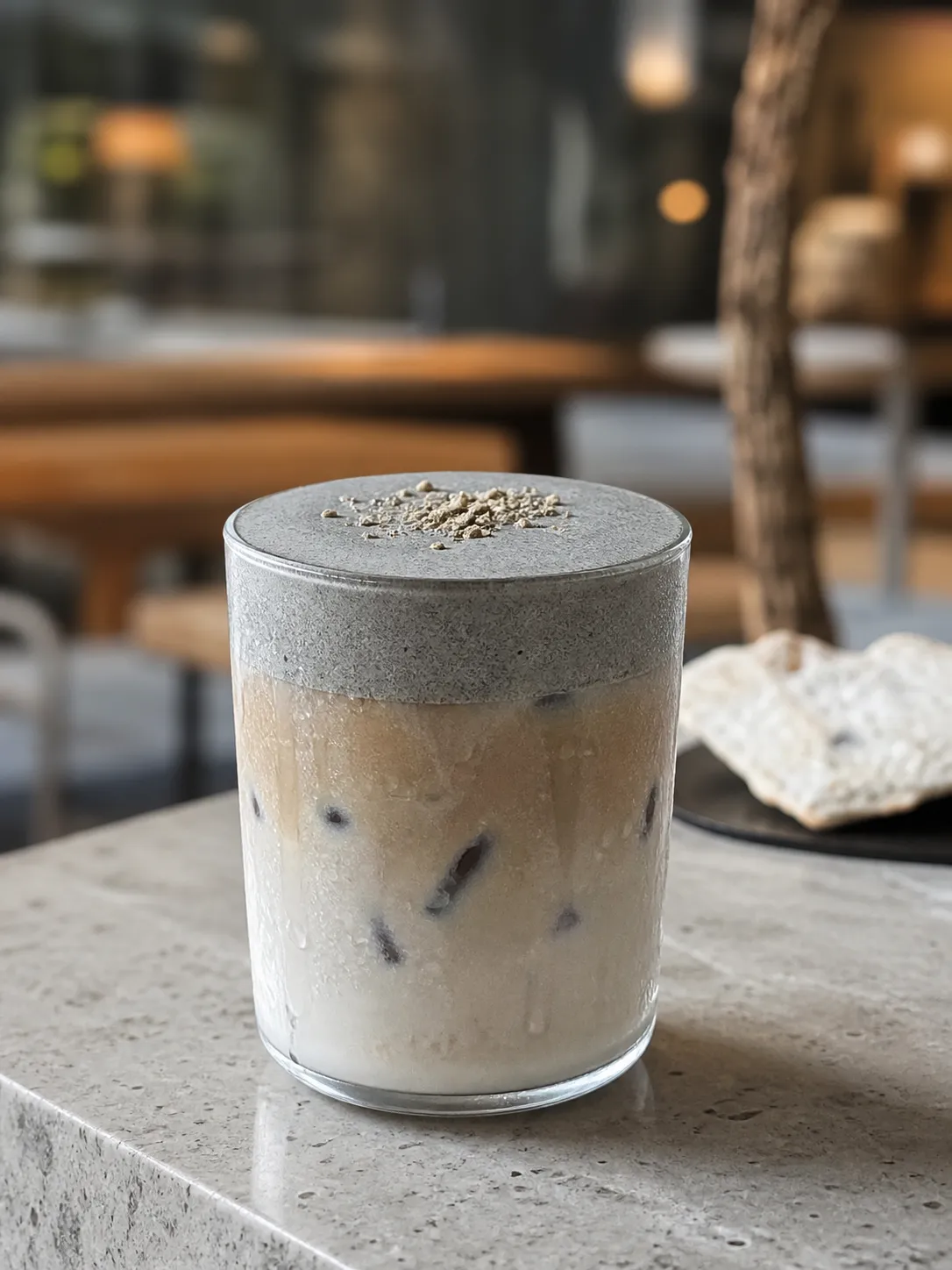 EERO Haechi Cream Latte Seocho black sesame latte concept