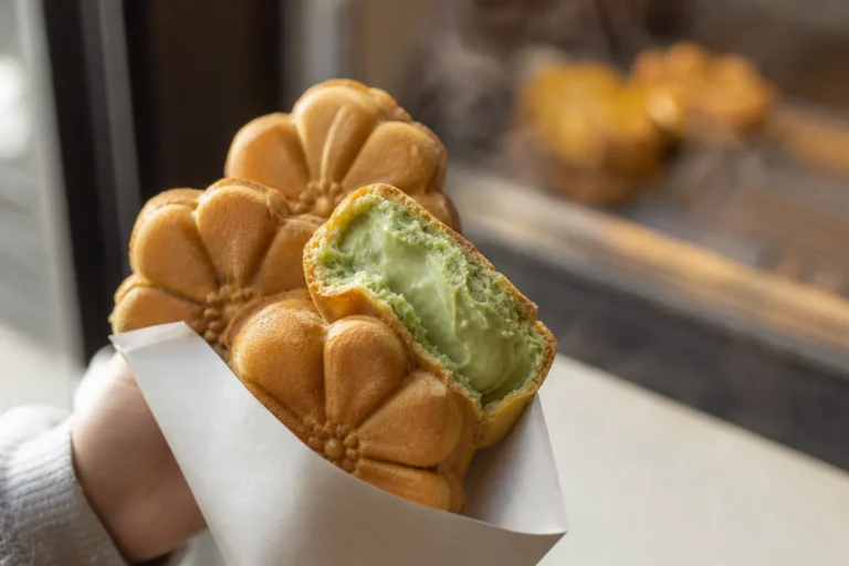 연희동 쑥슈크림 국화빵 Seoul snack stop