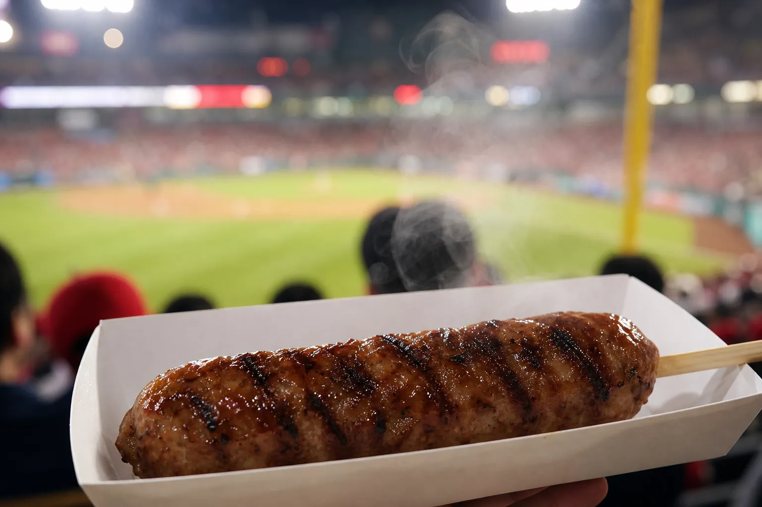 Songheonjip at Sajik Baseball Stadium tteokgalbi sausage concept