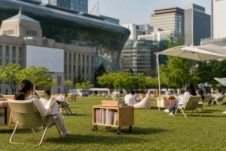Reading Seoul Plaza outdoor library program in Seoul Plaza 2026 guide concept