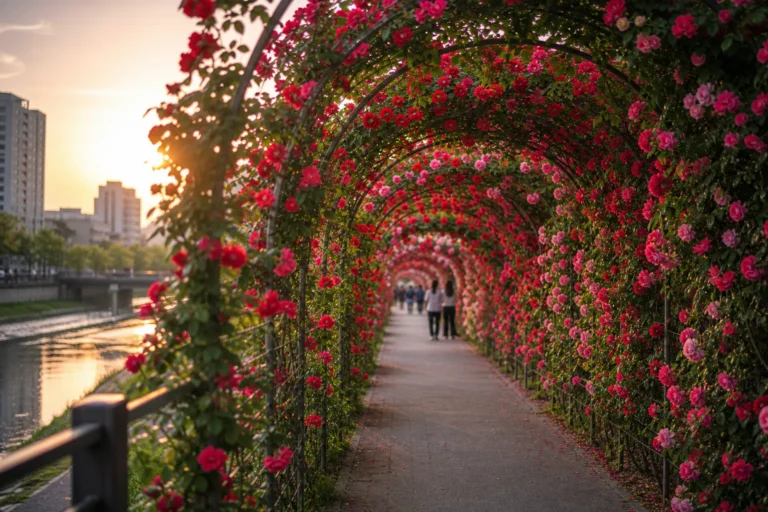 Jungnangcheon Rose Tunnel 2026 Seoul Rose Festival guide
