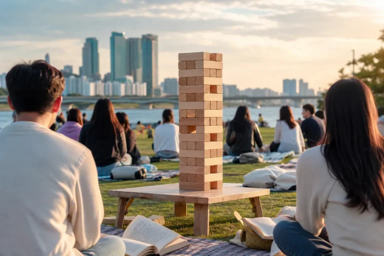 Han River Jenga Competition Guide May 16 Reading Han River Park event at Yeouido Hangang Park
