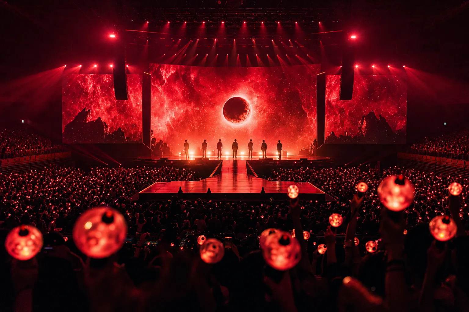 ENHYPEN BLOOD SAGA Seoul Opens With Sold-Out KSPO DOME Run stage concept