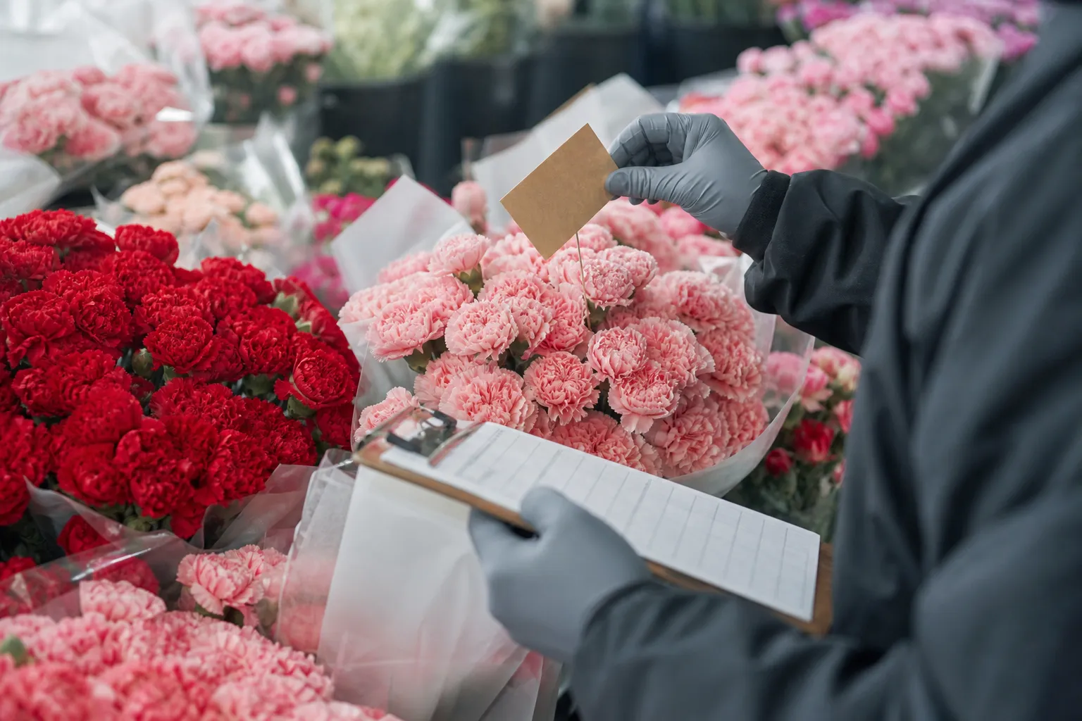 Carnation Origin Inspections in Korea May 2026 Seoul flower market