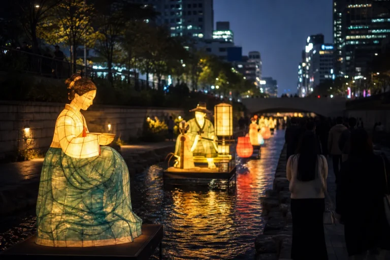 Cheonggyecheon Lanterns Schedule 2025 Seoul Lantern Festival dates and hours concept