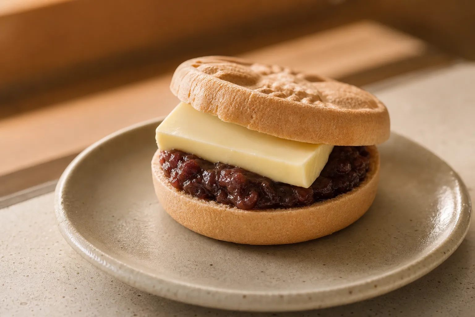 Seongsu Obok Tteokjip ang butter monaka dessert concept