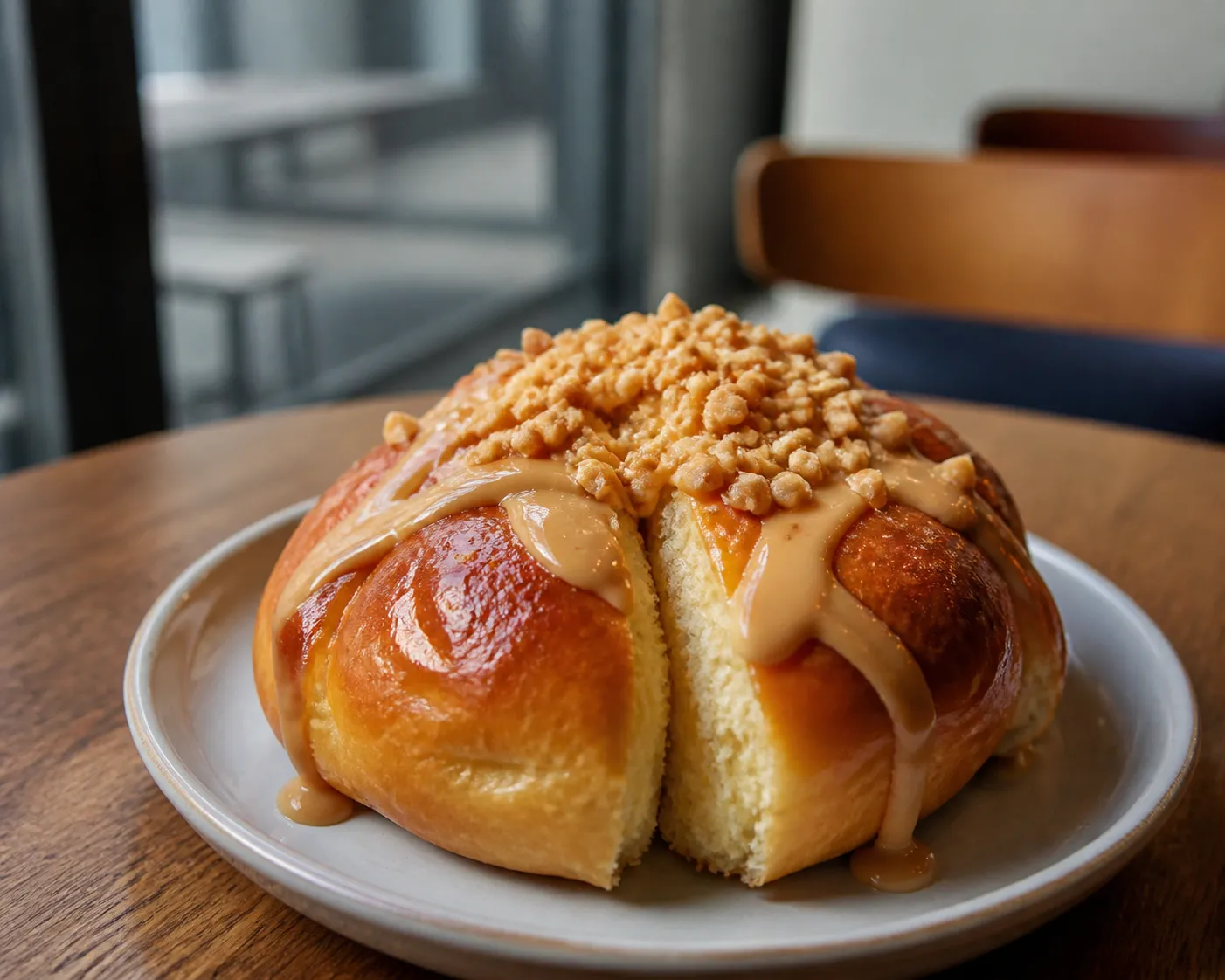 Burnt Seoul Osori Honey Bread signature honeycomb bun