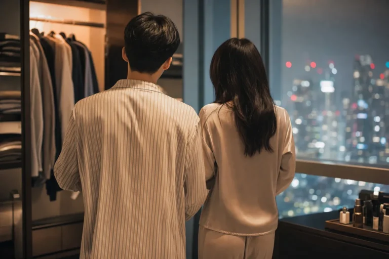 V and Jennie pajama fashion angle Seoul trend