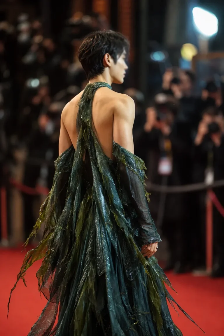 Park Ji-hoon seaweed dress 62nd Baeksang Arts Awards red carpet concept