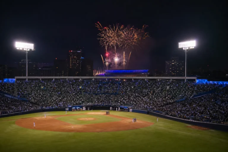 TWICE Fireworks Delay Jingu Stadium Yakult-Hanshin game briefly halted nearby concert concept