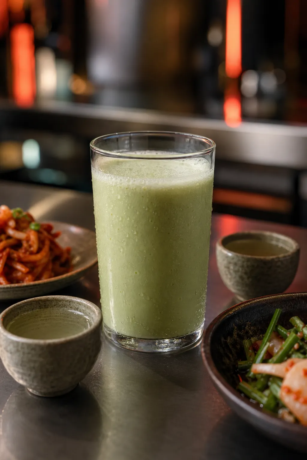 Euljiro matcha makgeolli 7.8 Makgeolli Korea green rice wine trend