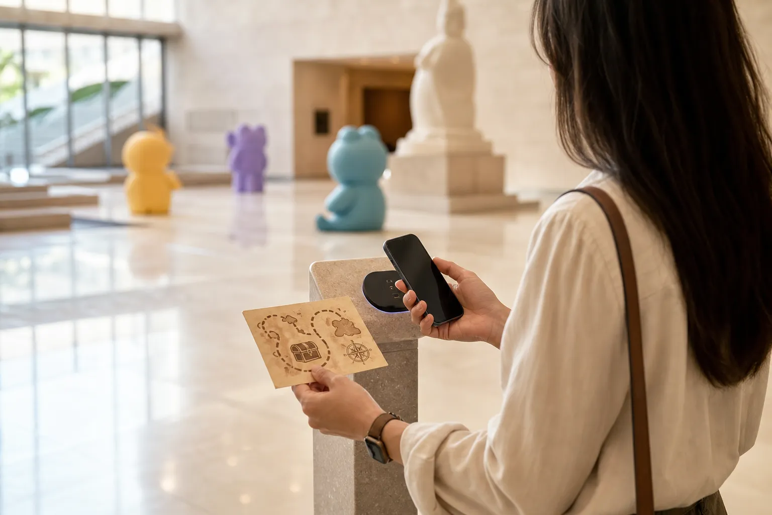 Gukjungbak QR Stamp Tour Guide Kakao Friends Treasure Hunt at National Museum of Korea concept
