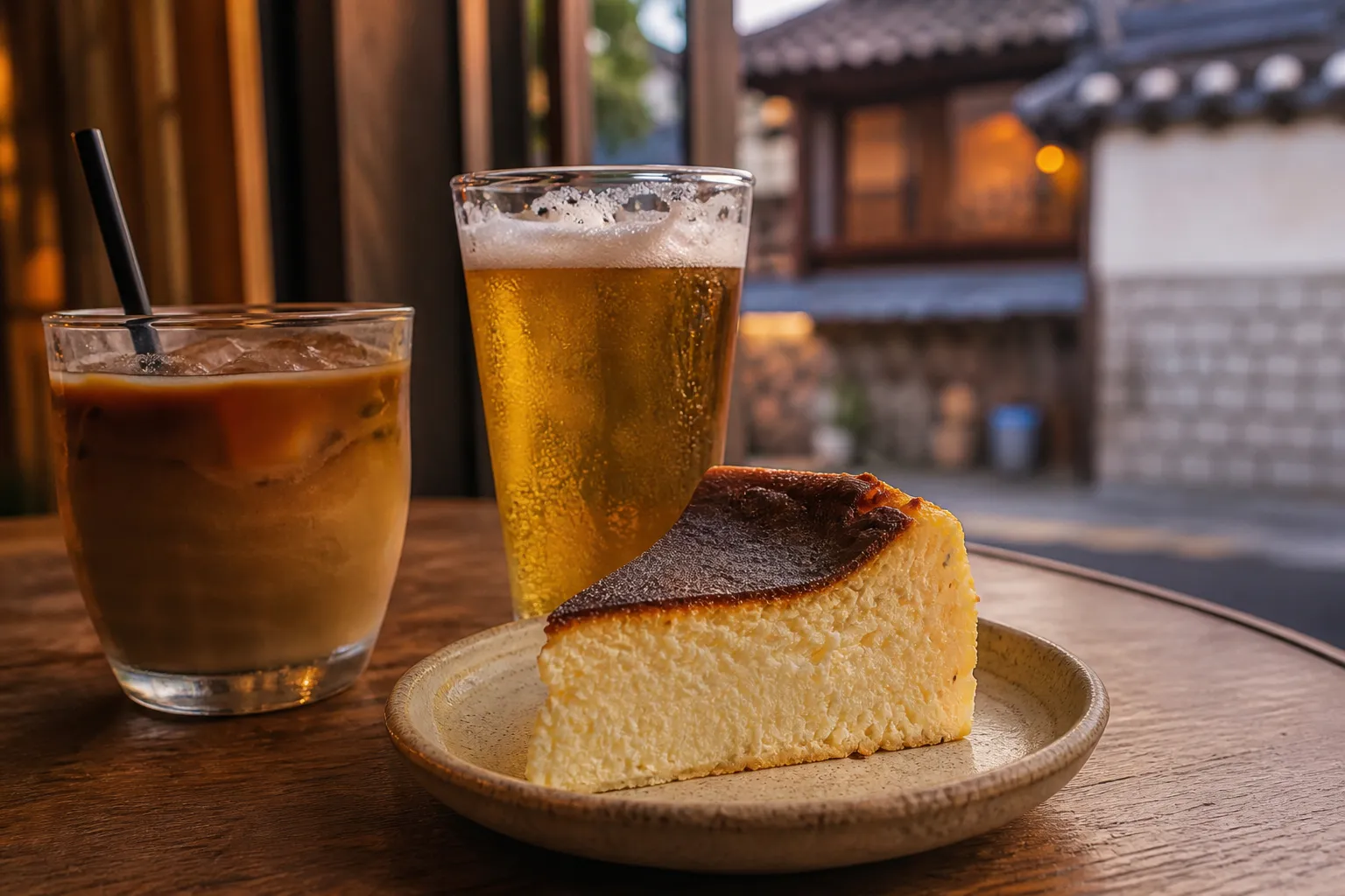 Seosulla-gil Heritage Club cheesecake Seoul cafe bar