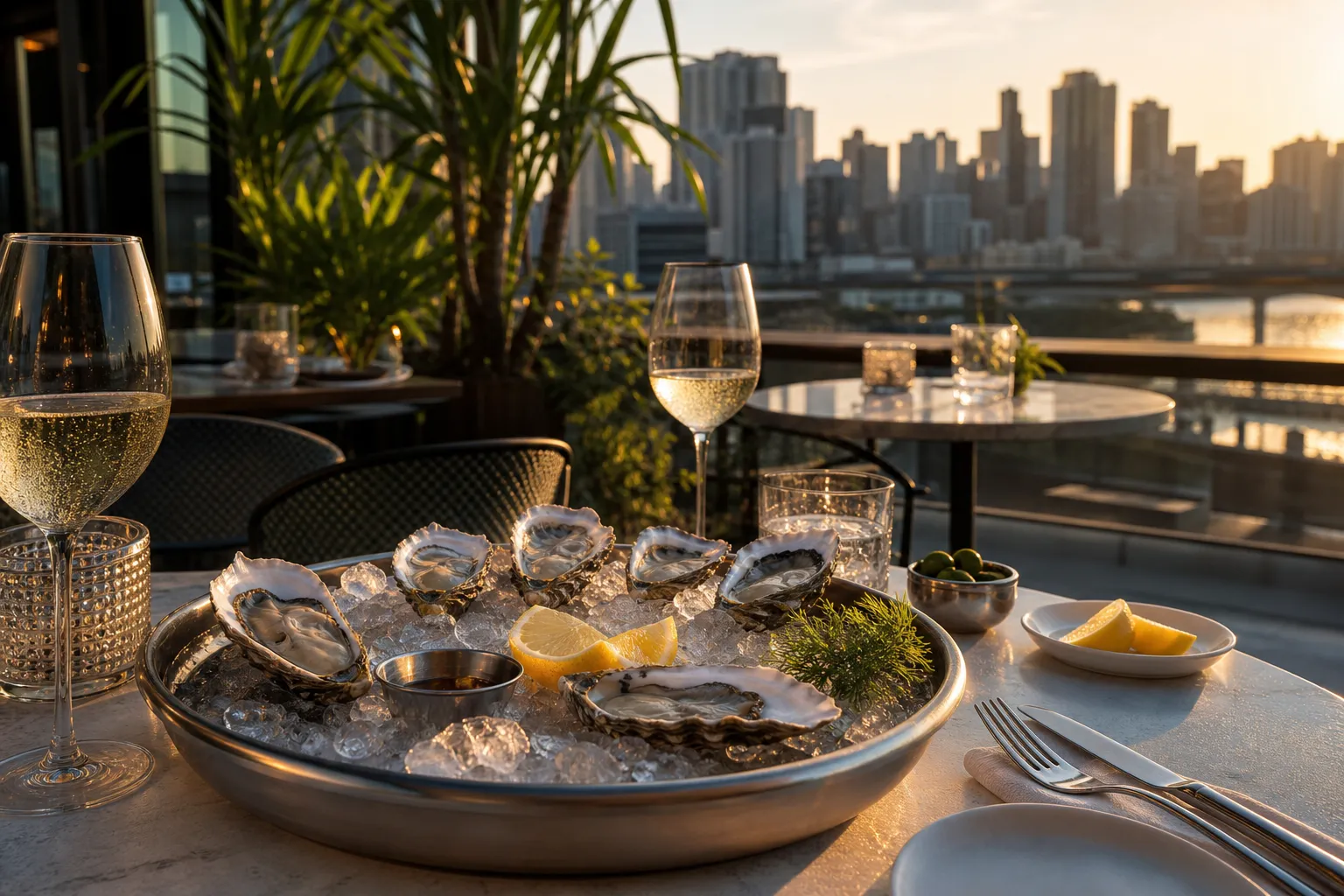 Hannam Dozen Oyster Terrace outdoor seating oyster bar Seoul